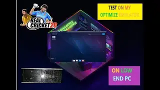 REAL CRICKET 20 TEST ON MY OPTIMIZE EMULATOR FOR LOW END PC