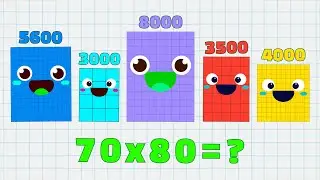 Numberblocks | Find the MULTIPLICATION OF TWO NUMBERS | Multiply 2 Numberblocks | Learn to Count