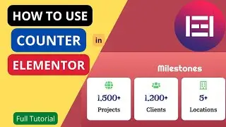 Как использовать виджет счётчика Elementor | Номер счётчика Elementor