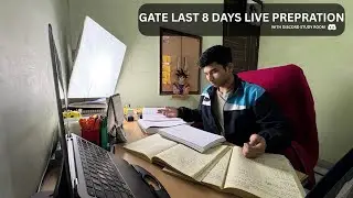 Study With Me |50/10 Pomodoro | GATE Exam Last 8 Days | Part 2