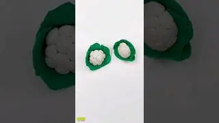 DIY Clay Miniature Cauliflower #short #ytshots #viral
