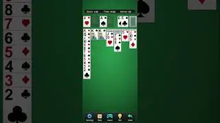 Classic Mobile Game Solitaire ASMR #games #asmrgames #gameplay #asmrvideos #gaming