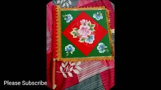 New New 12 Fabric Painting 🎨// Hand Fan Cover Painting 🖌️// Paint Karna Sikhen// Design King