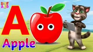 Фонетическая песенка 2 с двумя словами в 3D-формате - A для самолета - Песни про алфавит ABC со з...