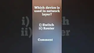 Which device is used in Network Layer #shorts #network #mobile #internet