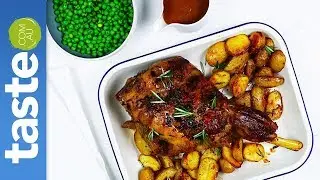 Rosemary and garlic roast lamb