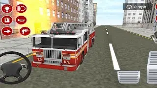Real Fire Truck Driving Simulator 2021 - Mobile Gameplay