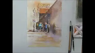 How To Paint Figures in A Group using Holbein Watercolours with Jude Scott