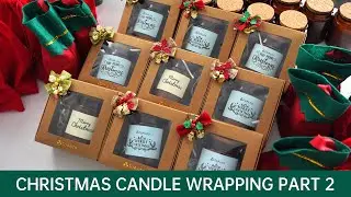 Packaging Christmas candles【Part 2】【Christmas gift ideas】Creative Candle Wrapping