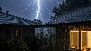 Heavy Rain & Thunder Sounds for Fast Sleep, Rest & Night Relaxation #10