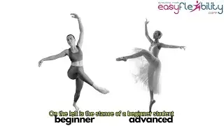 Attitude dance position Devant vs Advanced students analyze