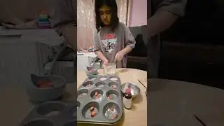 Baking with Ada #mykid #baking #food 