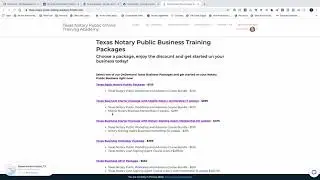 Texas Notary Business Training Packages