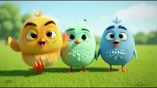 Yellow, Blue and Green Chick  | Cute Funny Kids Story