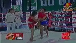 Female Boxing - Vi SreyChhai(re) vs Borey SreyPhorn(blue) Bayon TV, Feb 22, 2015