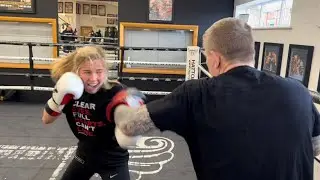 FUTURE STAR!? CHLOE WATSON RIPS INTO THE PADS WITH TRAINER RICKY HATTON