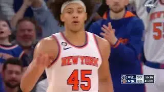 Jericho Sims INSANE alley oop Dunk from Miles McBride ✈️🔨