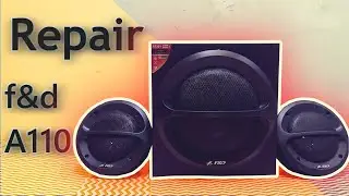 f&d A110 repair | subwoffer humming problem