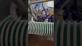 Fiber reinforced PVC suction hose production line #machine