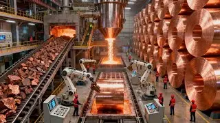 Inside the Mega Copper Factory 🏭 | From Raw Ore to 99.99% Pure Copper (Full A-Z Process)