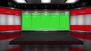 Lates News Studio with Shoulder Green Screen in Ultra High Quality | FREE TO USE | iforEdits