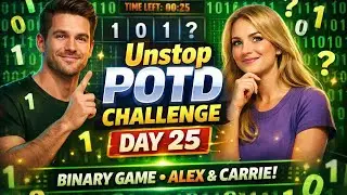 Unstop POTD Challenge Day 25 | 25/12/2025 | Binary Game Python Code with explanation