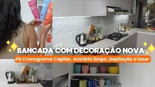 Organizei a casa, Fiz Cronograma Capilar, Armário limpo, Depilação a laser | Carla Oiveira