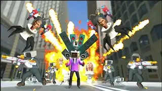 Toilet monster run shooter gameplay