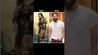 Kannappa movie all characters real 🆚 reel #kannappa #character #real #reel #prabhas #viral #shorts