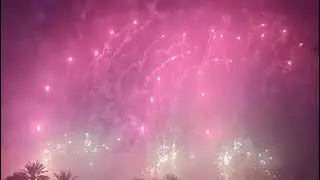 Castillo de fuegos artificiales Exaltación de la Fallera Mayor de Valencia, y su Corte de Honor.
