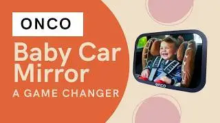 Onco Baby Car Mirror Rear Facing   Double Award Winning Convex Car Mirror for Baby