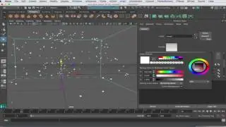 Maya 2016 nParticles - Snow Simulation 2