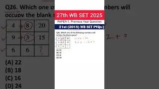 WB SET Paper 1 Last 10 Years PYQs Solved | WB SET Exam 2025 | WB SET Paper 1 Preparation #wbset