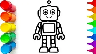 Как нарисовать милого робота | Простое пошаговое руководство по рисованию
