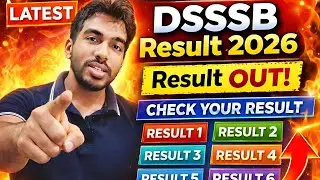 Dsssb Result Notice OUT 21/01/2026 #DSSSBEXAM2026 #DSSSBVACANCY2026 