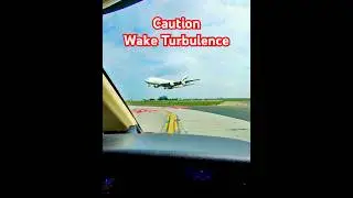 Caution Wake Turbulence #airplane #aviation #cockpit #cockpit #pilot #viral