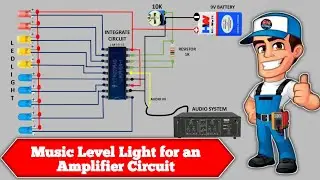 Music Level Light for an Amplifier Circuit | How To Make Music Light Circuit