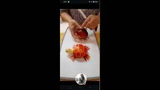 Cutting Apple Into An Amazing Turtle/Apple Carving