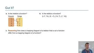 Algebra 2 2-1 Relations and Functions: Problem 3 - Identifying Functions