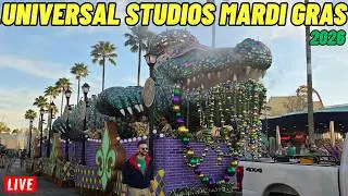 🔴Live: Universal Studios Orlando Opening night Mardi Gras with Parade at 7pm Kaskade 2/7/2026