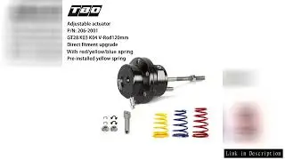 Turbo Wastegate Adjustable Actuator V-Rod120mm For GT28 K03 K04 Turbo Direct Fitment With Red/Yellow
