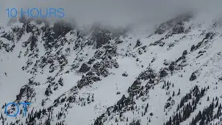 Winter Mountain | Howling Wind Sounds for Sleeping | Relaxing | Studying | Winter Ambience 10 Hours