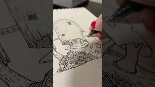 Adventure time treehouse&hellip; #art #adventuretime #drawing #ink #create  #doodle #awesome