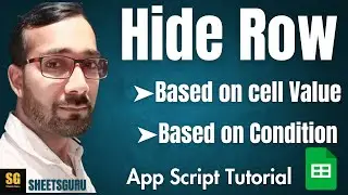 Hide rows based on Cell Value | How do I hide rows in Google Sheets based on cell value?