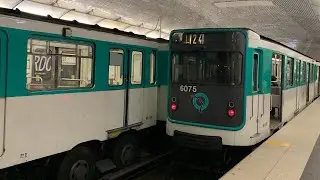 [Metro 11 RATP] Voyage dans un MP59 entre Mairie des Lilas et Porte des Lilas.