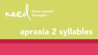 Speech Therapy for Apraxia--2-Syllable Words: App Instructions
