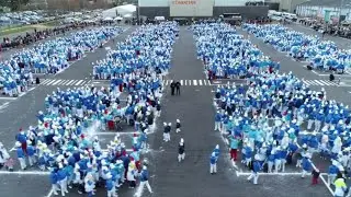 World record-breaking Smurf gathering takes place in France | AFP
