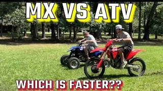 2024 crf250r vs 2018 yfz450r drag race!