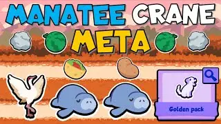 ALL MANATEE + CRANE TEAM (Golden Pack META Strategy) - Super Auto Pets