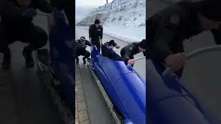 🙌 Practice Makes Perfect! | Bobsleigh Loading Drill #shorts